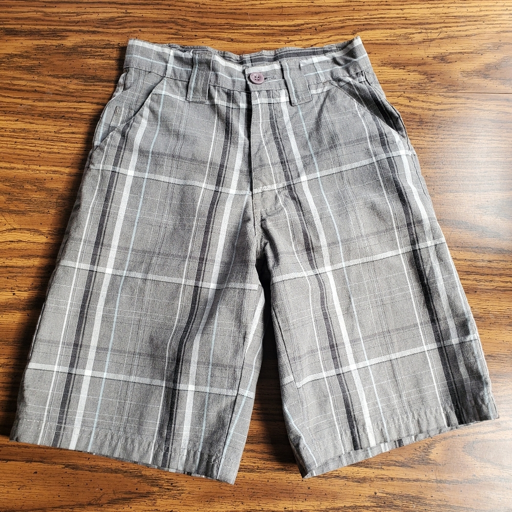 Burnside Plaid Casual Board Shorts 10